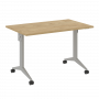 X-Pull Стол складной мобильный X.M-2.7 Тиквуд светлый/Серый металл 1180*720*753