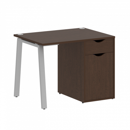 Home Office Стол письменный VR.SP-3-98.1.A Венге/Серый металл 980*720*750