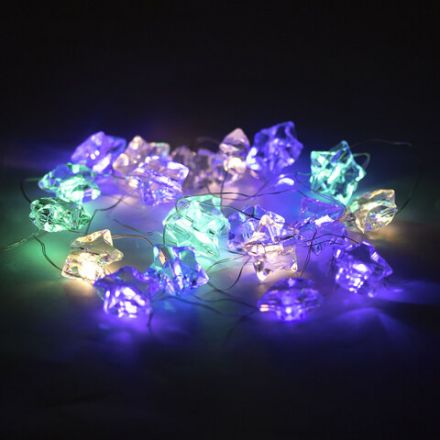Электрогирлянда-нить комнатная "Звезды", 2 м, 20 LED, мультицветная, батарейки, ЗОЛОТАЯ СКАЗКА, 592477 Электрогирлянда-нить комнатная "Звезды", 2 м, 20 LED, мультицветная, батарейки, ЗОЛОТАЯ СКАЗКА, 592477