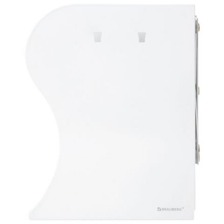 Подставка-держатель для книг и учебников BRAUBERG, с органайзером, раздвижная, металлическая, 238066