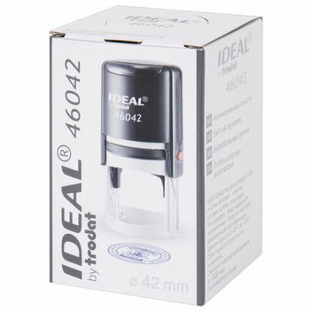 Оснастка для печатей оттиск D=42 мм, синий, TRODAT IDEAL 46042, корпус БИРЮЗОВЫЙ, крышка, подушка,198959 Оснастка для печатей оттиск D=42 мм, синий, TRODAT IDEAL 46042, корпус БИРЮЗОВЫЙ, крышка, подушка,198959