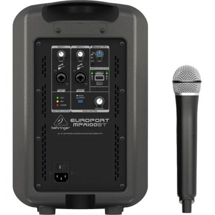 Акустическая система Behringer MPA100BT, 100Вт, Bluetooth, аккум, радио мкф Акустическая система Behringer MPA100BT, 100Вт, Bluetooth, аккум, радио мкф