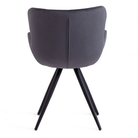 Кресло BOEING ( mod. 9120) / 1 шт. в упаковке металл/вельвет, 42x58x84.5x47см, серый (HLR 21)/черный Кресло BOEING ( mod. 9120) / 1 шт. в упаковке металл/вельвет, 42x58x84.5x47см, серый (HLR 21)/черный