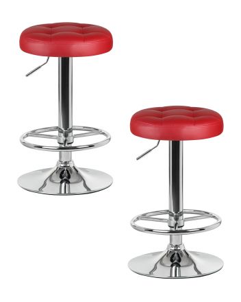 Набор 2 шт Табурет барный DOBRIN BRUNO, бордовый