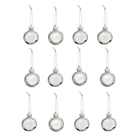 Шары ёлочные 12 шт., 4 см, "Solid Color", пластик, СЕРЕБРИСТЫЕ, глянец, ЗОЛОТАЯ СКАЗКА, 591125 Шары ёлочные 12 шт., 4 см, "Solid Color", пластик, СЕРЕБРИСТЫЕ, глянец, ЗОЛОТАЯ СКАЗКА, 591125
