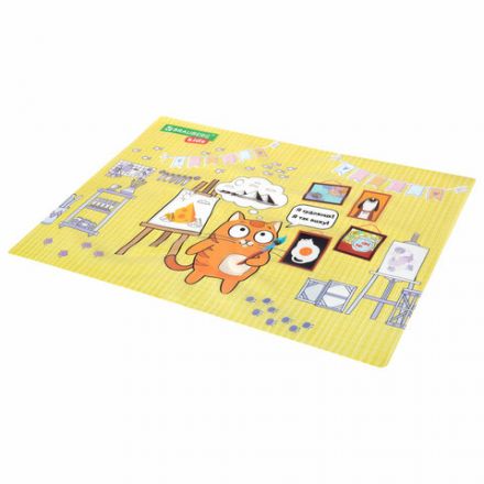 Настольное покрытие BRAUBERG KIDS для труда и творческих занятий, ПВХ, "Artist", 50х35 см, 272358 Настольное покрытие BRAUBERG KIDS для труда и творческих занятий, ПВХ, "Artist", 50х35 см, 272358