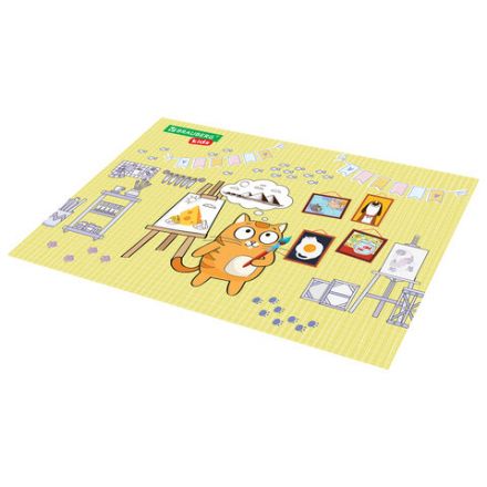Настольное покрытие BRAUBERG KIDS для труда и творческих занятий, ПВХ, "Artist", 50х35 см, 272358 Настольное покрытие BRAUBERG KIDS для труда и творческих занятий, ПВХ, "Artist", 50х35 см, 272358