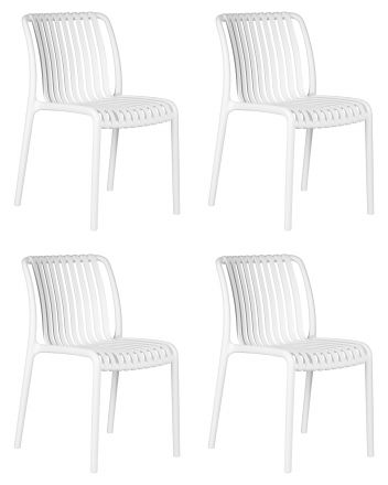 Набор 4 шт Стул обеденный DOBRIN WALTER, белый