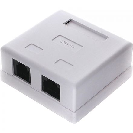 Розетка Cablexpert NA-TA/1 RJ45+RJ11 кат.5e UTP внешняя 2 порта