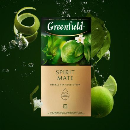 Чай Greenfield Spirit Mate травян, 25пак Чай Greenfield Spirit Mate травян, 25пак