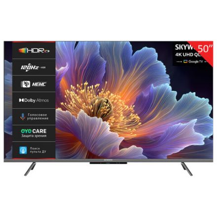 Телевизор SKYWORTH 50Q66H, 50" (127 см), QLED+, 3840x2160, 4K, 16:9, Google TV, Wi-Fi, черный Телевизор SKYWORTH 50Q66H, 50" (127 см), QLED+, 3840x2160, 4K, 16:9, Google TV, Wi-Fi, черный