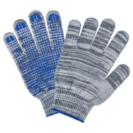 Перчатки хлопчатобумажные плотные, КОМПЛЕКТ 100 ПАР, 10 класс, 50-52 г, 133 текс, ПВХ-точка LAIMA ЛЮКС 2, СЕРЫЕ, 608679 Перчатки хлопчатобумажные плотные, КОМПЛЕКТ 100 ПАР, 10 класс, 50-52 г, 133 текс, ПВХ-точка LAIMA ЛЮКС 2, СЕРЫЕ, 608679