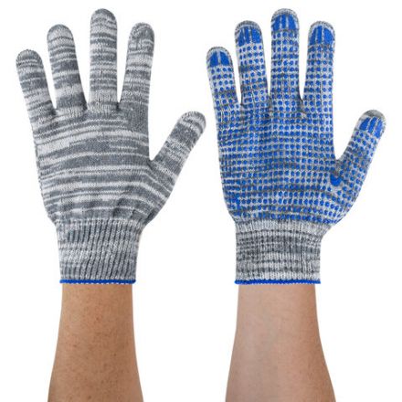 Перчатки хлопчатобумажные плотные, КОМПЛЕКТ 100 ПАР, 10 класс, 50-52 г, 133 текс, ПВХ-точка LAIMA ЛЮКС 2, СЕРЫЕ, 608679 Перчатки хлопчатобумажные плотные, КОМПЛЕКТ 100 ПАР, 10 класс, 50-52 г, 133 текс, ПВХ-точка LAIMA ЛЮКС 2, СЕРЫЕ, 608679