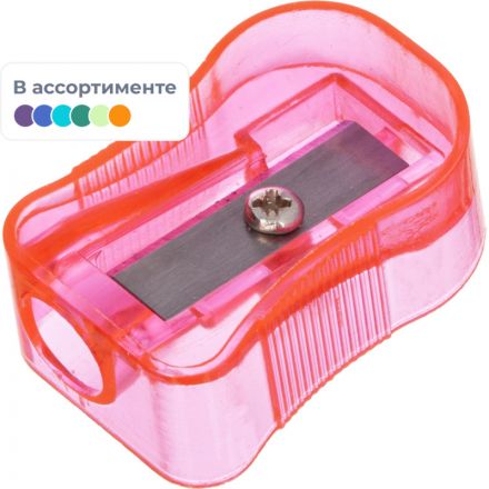 Точилка Attache, 1 отверстие, в ассорт