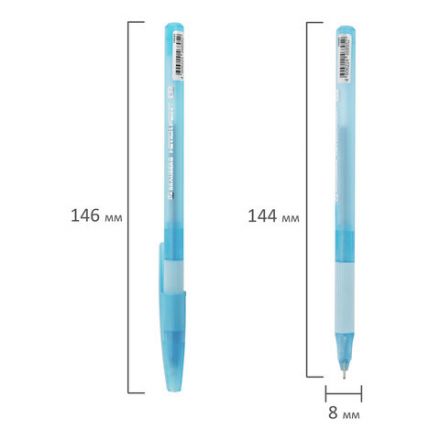 Ручка шариковая с грипом BRAUBERG "i-STICK POINT LIGHT BLUE", СИНЯЯ, пишущий узел 0,7 мм, линия письма 0,35 мм, 144383 Ручка шариковая с грипом BRAUBERG "i-STICK POINT LIGHT BLUE", СИНЯЯ, пишущий узел 0,7 мм, линия письма 0,35 мм, 144383