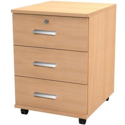 Тумба MON_Канц . выкатная с замком ТК29.10 бук
