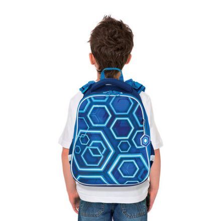 Ранец BRAUBERG PREMIUM, 2 отделения, с брелком, Techno, 38х29х16 см, 227812