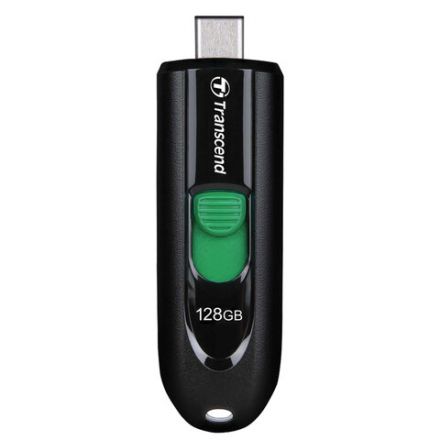 Флеш-диск 128 GB TRANSCEND JetFlash 790C, разъем USB Type-С, черный/зеленый, TS128GJF790C