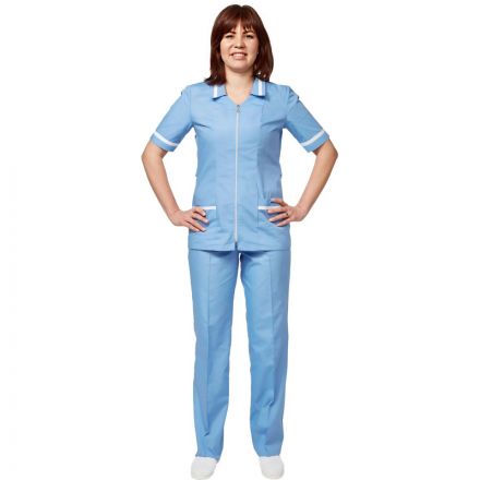 Костюм для медицинского персонала м09-КБР серо-голуб (р.44-46) 158-164 Костюм для медицинского персонала м09-КБР серо-голуб (р.44-46) 158-164