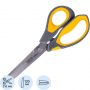 Ножницы Deli E77762 Yellow 210мм,прорезин.ручки желт-сер,лезвия сталь,блист
