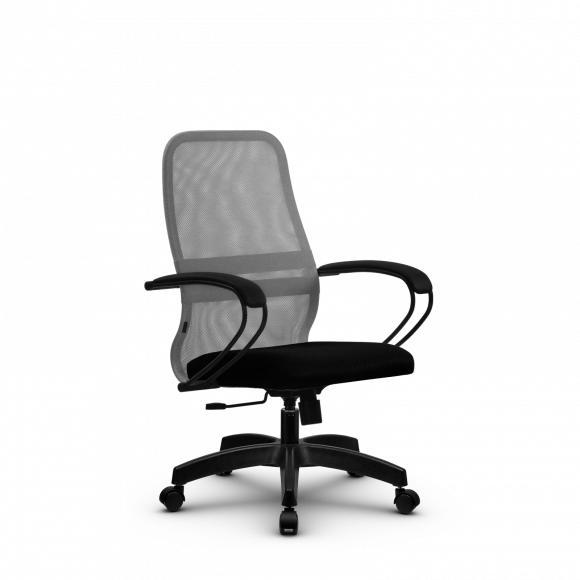 Кресло Metta SU-CP-8 светло-серое/черное Pl