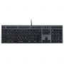 Клавиатура проводная A4TECH Fstyler FX50, USB, 109 кнопок, серая, 1624628