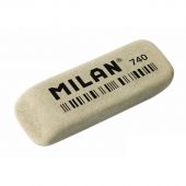 Ластик каучуковый Milan 740 для стирания чернил, серый