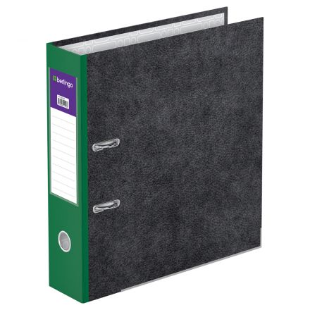 Папка-регистратор Berlingo "Hyper", 80мм, мрамор, с карм. на корешке, нижний метал. кант, зеленая Папка-регистратор Berlingo "Hyper", 80мм, мрамор, с карм. на корешке, нижний метал. кант, зеленая
