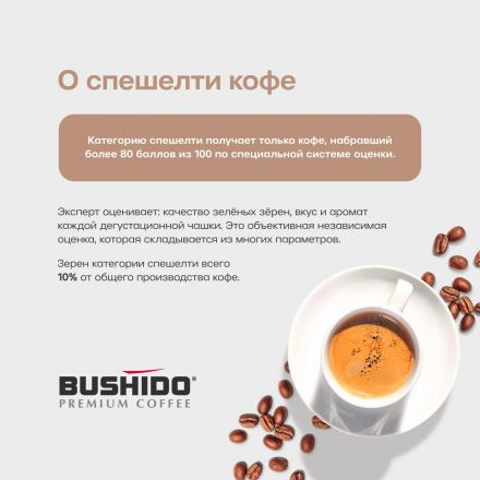 Кофе молотый BUSHIDO Specialty Coffee Kenya 227гр