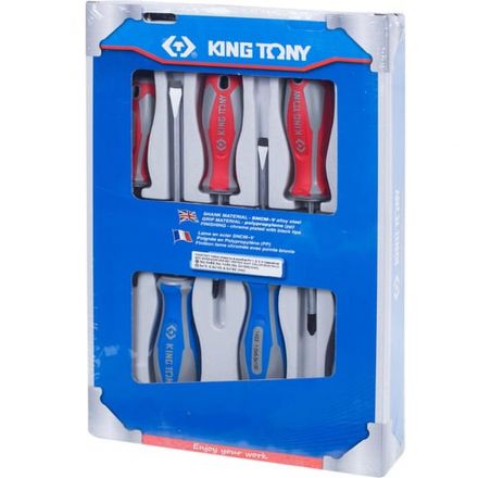 Набор отверток, Torx, 6 предметов KING TONY Набор отверток, Torx, 6 предметов KING TONY