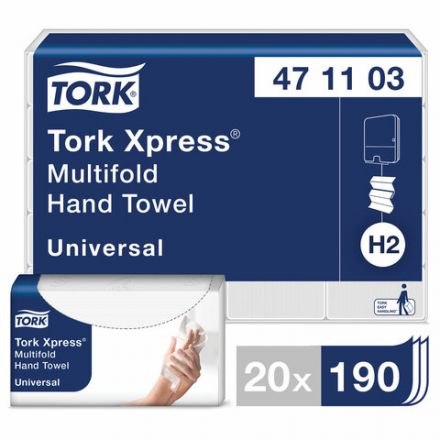 Полотенца бумажные (1 пачка, 190 листов) TORK (H2) UNIVERSAL, 2-слойные, цвет натуральный, 23,4х21,3 см, Z-сложение, 471103 Полотенца бумажные (1 пачка, 190 листов) TORK (H2) UNIVERSAL, 2-слойные, цвет натуральный, 23,4х21,3 см, Z-сложение, 471103