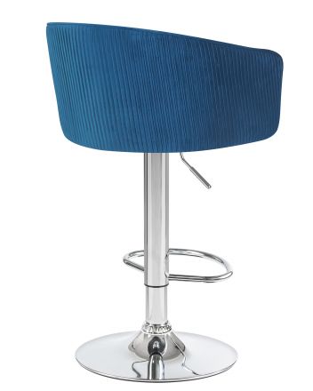 Стул барный DOBRIN DARCY, синий велюр (1922-20) Стул барный DOBRIN DARCY, синий велюр (1922-20)
