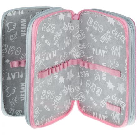 Пенал Комус КлассCasual роз+голуб 3 отд., ткань, 190х110 мм, ПКТ 12-20 Пенал Комус КлассCasual роз+голуб 3 отд., ткань, 190х110 мм, ПКТ 12-20