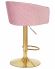 Стул барный DOBRIN DARCY GOLD, розовый велюр (1922-16) Стул барный DOBRIN DARCY GOLD, розовый велюр (1922-16)
