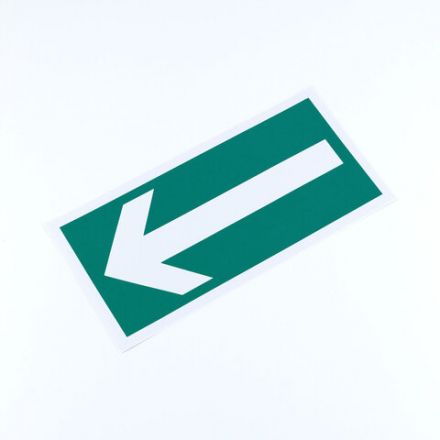 Знак эвакуационный "Направление эвакуации", КОМПЛЕКТ 5 штук, 150х300 мм, фотолюминесцентный, пленка, E27, Е27 Знак эвакуационный "Направление эвакуации", КОМПЛЕКТ 5 штук, 150х300 мм, фотолюминесцентный, пленка, E27, Е27