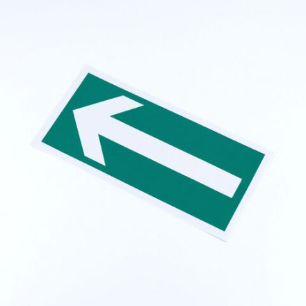 Знак эвакуационный "Направление эвакуации", КОМПЛЕКТ 5 штук, 150х300 мм, фотолюминесцентный, пленка, E27, Е27 Знак эвакуационный "Направление эвакуации", КОМПЛЕКТ 5 штук, 150х300 мм, фотолюминесцентный, пленка, E27, Е27