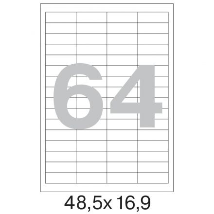 Этикетки самокл. Attache 48,5х16,9 мм/64 шт. на листеА4  50лис