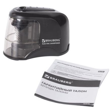 Точилка электрическая BRAUBERG "JET", питание от 4 батареек АА, спиралевидное лезвие, 228426 Точилка электрическая BRAUBERG "JET", питание от 4 батареек АА, спиралевидное лезвие, 228426