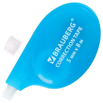 Корректирующая лента BRAUBERG ULTRA NEON, 5 мм х 8 м, цвет ассорти, блистер, 272664