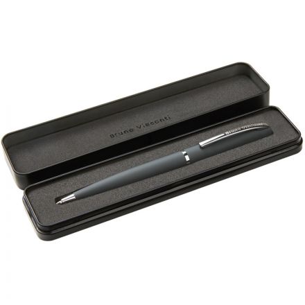 Ручка шариковая автоматическая футляр Sienna 1мм серый корпус 20-0223/01