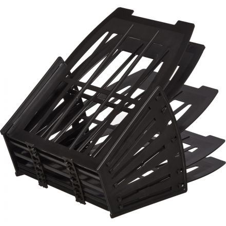 Лоток для бумаг вертикальный/горизонтальный Attache веерный универсальный 4 отделения черный Лоток для бумаг вертикальный/горизонтальный Attache веерный универсальный 4 отделения черный