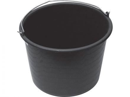 Ведро 20л. строительное, круглое, с ручкой металл цв. чёрный Ведро 20л. строительное, круглое, с ручкой металл цв. чёрный