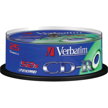 Носители информации CD-R, 52x, Verbatim Extra Protection, Cake/25, 43432 Носители информации CD-R, 52x, Verbatim Extra Protection, Cake/25, 43432