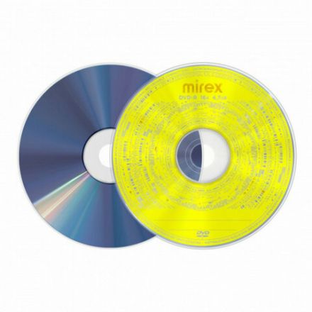 Диск DVD-R MIREX, 4,7 Гб, 16x, Cake Box (упаковка на шпиле), КОМПЛЕКТ 50 шт., UL130003A1B