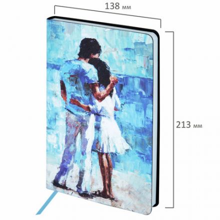 Ежедневник недатированный А5 (138х213 мм), BRAUBERG VISTA, под кожу, гибкий, 136 л., "Amour", 111997 Ежедневник недатированный А5 (138х213 мм), BRAUBERG VISTA, под кожу, гибкий, 136 л., "Amour", 111997