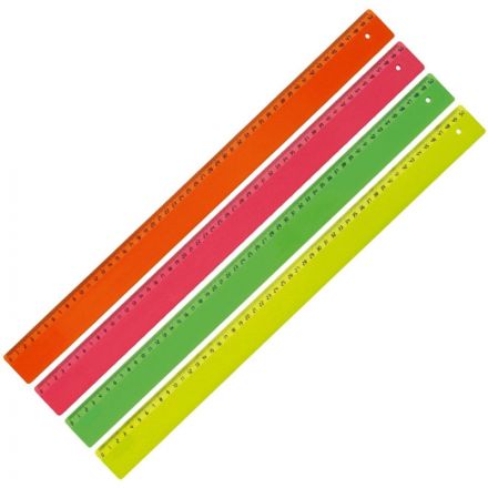 Линейка Attache 50 см пластиковая флуоресцентная Линейка Attache 50 см пластиковая флуоресцентная