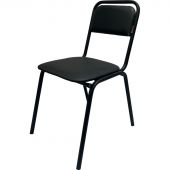 Стул КО_Echair РС42 Неон каркас черный, к/з черный 201 Стул КО_Echair РС42 Неон каркас черный, к/з черный 201