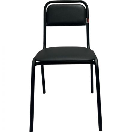 Стул КО_Echair РС42 Неон каркас черный, к/з черный 201