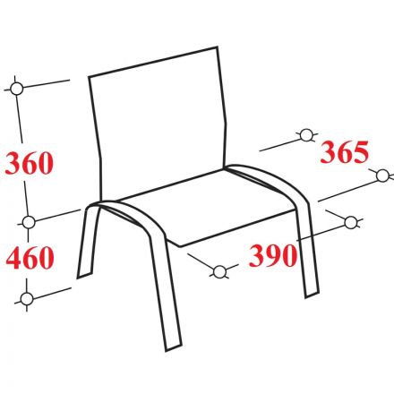 Стул КО_Echair РС42 Неон каркас черный, к/з черный 201