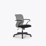Кресло Sit 8 M4-8K - X2+UMF(X1) /Uh00/Wh00/K15bUMF(M09.B02.G15.W01) Серый-Черный